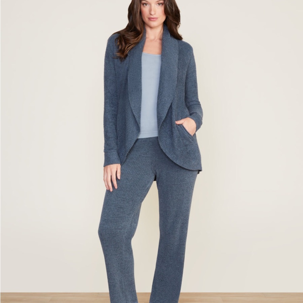 BAREFOOT DREAMS CozyChic Lite® Circle Cardi Smokey Blue SIZE: XS/S